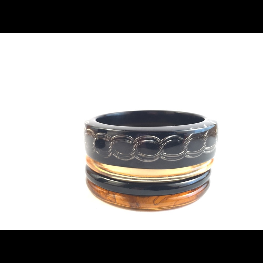 Bangle Fun! Four Resin Bangle Bracelets - image 1
